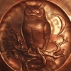 Owl Repoussé Platter